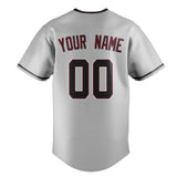 Custom Gray & Black Color Fan Baseball Jersey BB01240529JZ151