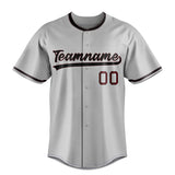 Custom Gray & Black Color Fan Baseball Jersey BB01240529JZ151