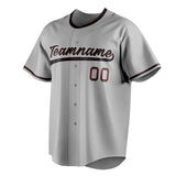 Custom Gray & Black Color Fan Baseball Jersey BB01240529JZ151