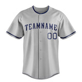 Custom Gray & Navy Color Fan Baseball Jersey BB01240529JZ154