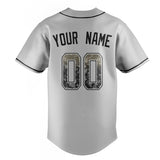 Custom Gray & Black Color Fan Baseball Jersey BB01240529JZ157