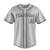 Custom Gray & Black Color Fan Baseball Jersey BB01240529JZ157