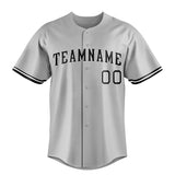 Custom Gray & Black Color Fan Baseball Jersey BB01240529JZ158