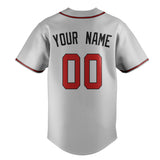 Custom Gray & Red Color Fan Baseball Jersey BB01240529JZ159