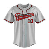 Custom Gray & Red Color Fan Baseball Jersey BB01240529JZ159