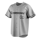 Custom Gray & Black Color Fan Baseball Jersey BB01240529JZ161