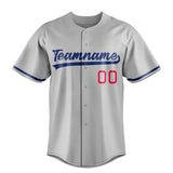 Custom Gray & Royal Color Fan Baseball Jersey BB01240529JZ164