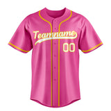 Custom Pink & White Color Fan Baseball Jersey BB01240529WX401