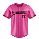 Custom Pink & Black Color Fan Baseball Jersey BB01240529WX403