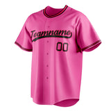 Custom Pink & Black Color Fan Baseball Jersey BB01240529WX403