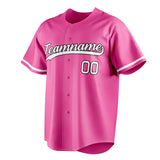 Custom Pink & White Color Fan Baseball Jersey BB01240529WX407