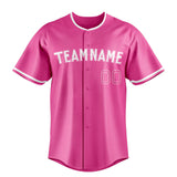 Custom Pink & White Color Fan Baseball Jersey BB01240529WX409