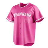 Custom Pink & White Color Fan Baseball Jersey BB01240529WX409