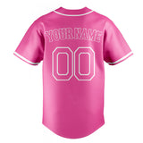 Custom Pink & White Color Fan Baseball Jersey BB01240529WX412