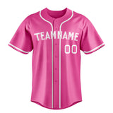 Custom Pink & White Color Fan Baseball Jersey BB01240529WX412