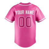 Custom Pink & Dark Pink Color Fan Baseball Jersey BB01240529WX415