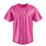 Custom Pink & Dark Pink Color Fan Baseball Jersey BB01240529WX415