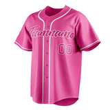 Custom Pink & Dark Pink Color Fan Baseball Jersey BB01240529WX415