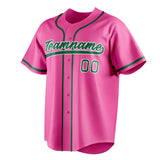 Custom Pink & Kelly Green Color Fan Baseball Jersey BB01240529WX418