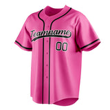 Custom Pink & Black Color Fan Baseball Jersey BB01240529WX419