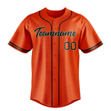 Custom Orange & Black Color Fan Baseball Jersey BB01240529WY165