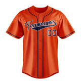 Custom Orange & Navy Color Fan Baseball Jersey BB01240529WY166