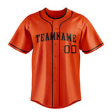 Custom Orange & Black Color Fan Baseball Jersey BB01240529WY171