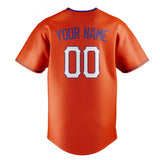 Custom Orange & White Color Fan Baseball Jersey BB01240529WY173