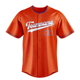 Custom Orange & White Color Fan Baseball Jersey BB01240529WY173