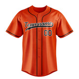 Custom Orange & Black Color Fan Baseball Jersey BB01240529WY176