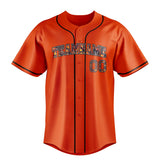 Custom Orange & Black Color Fan Baseball Jersey BB01240529WY177