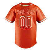 Custom Orange & White Color Fan Baseball Jersey BB01240529WY180