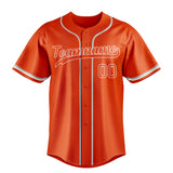 Custom Orange & White Color Fan Baseball Jersey BB01240529WY180