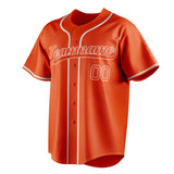 Custom Orange & White Color Fan Baseball Jersey BB01240529WY180