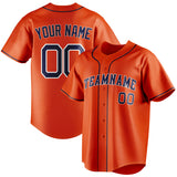 Custom Orange & Navy Color Fan Baseball Jersey BB01240529WY183