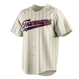 Custom Cream & Navy Navy Pinstripe Fan Baseball Jersey BB01240529YX200