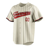 Custom Cream & Red Color Fan Baseball Jersey BB01240529YX202