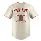 Custom Cream & Red Color Fan Baseball Jersey BB01240529YX204