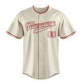 Custom Cream & Red Color Fan Baseball Jersey BB01240529YX204