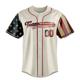 Custom Cream & Red 3D American Flag Fan Baseball Jersey BB01240529YX208