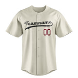 Custom Cream & Black Color Fan Baseball Jersey BB01240529YX210