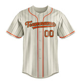 Custom Cream & Orange Navy Pinstripe Fan Baseball Jersey BB01240529YX213