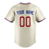 Custom Cream & Royal Color Fan Baseball Jersey BB01240529YX214