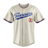 Custom Cream & Royal Color Fan Baseball Jersey BB01240529YX214