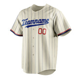 Custom Cream & Royal Navy Pinstripe Fan Baseball Jersey BB01240529YX215