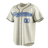 Custom Cream & Light Blue Light Blue Pinstripe Fan Baseball Jersey BB01240529YX216