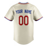 Custom Cream & Royal Color Fan Baseball Jersey BB01240529YX217