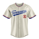 Custom Cream & Royal Color Fan Baseball Jersey BB01240529YX217