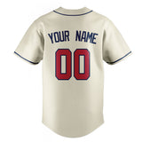 Custom Cream & Red Color Fan Baseball Jersey BB01240529YX218