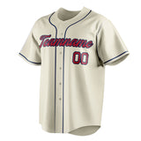 Custom Cream & Red Color Fan Baseball Jersey BB01240529YX218